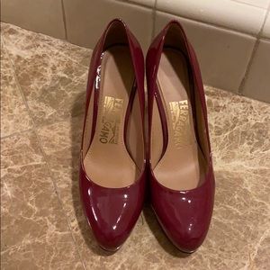 Salvatore Ferragamo patent leather pumps